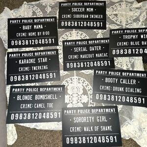 '(20 piece)Mug Shot paperback Signs'for a girls night out